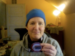 Teresa Rothaar with her Philly Half Medal